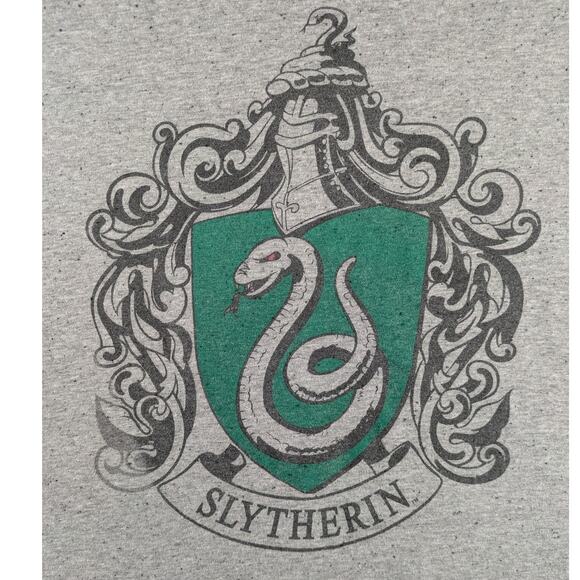 Harry Potter Men's Grey‎ Slytherin Graphic T-Shirt Size XL - Picture 2 of 7